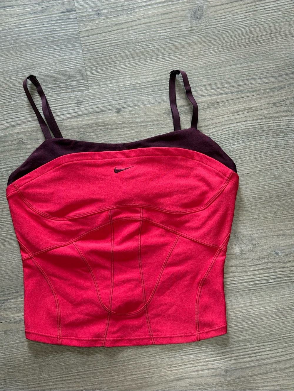 Vintage Nike Pink Women’s Corset Crop Top Tank